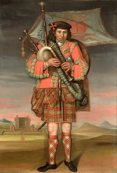 1714 में विलियम कमिंग का पोर्ट्रेट, पाइपर टू द लैयर्ड ऑफ ग्रांट द्वारा रिचर्ड प्रतीक्षा